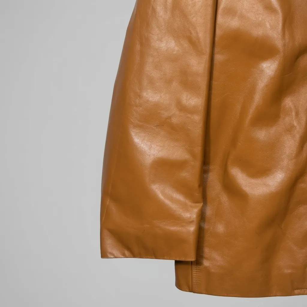dettaglio-manica sinistra-usura-giacca-pelle-versace-vintage